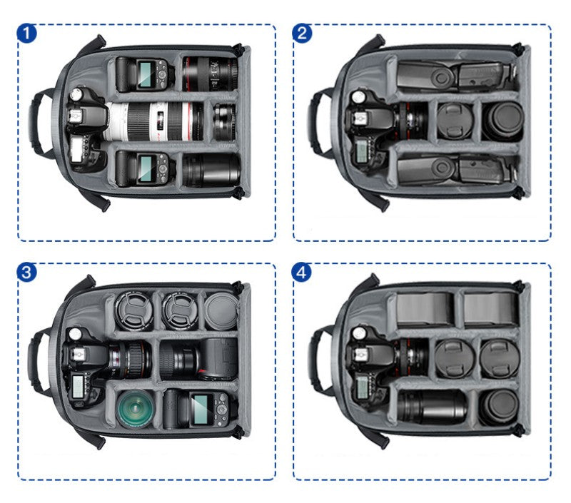 LoungeYard | Outdoor Convenient Dual Shoulder Camera Storage Backpack — product view 4