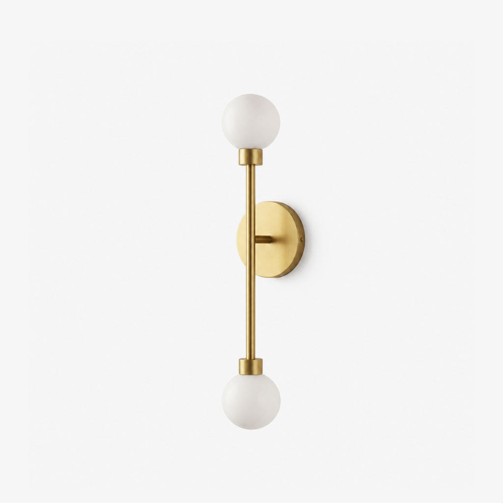 Barbell Alabaster Wall Sconce — product view 1