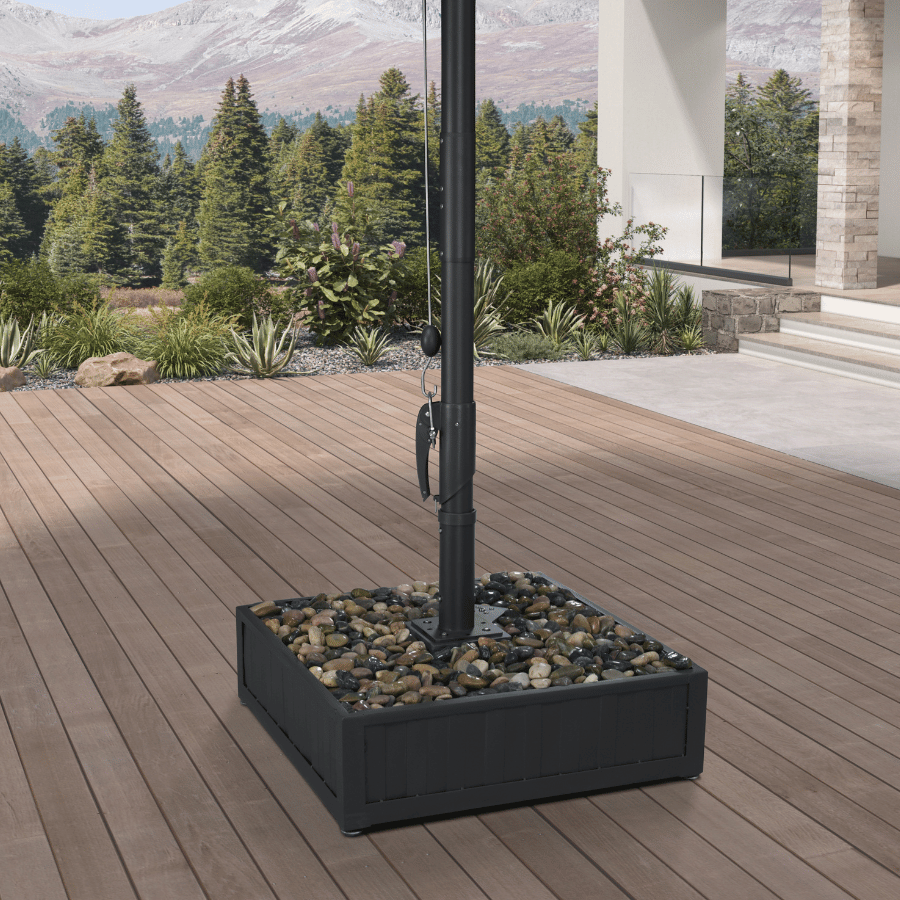 PURPLE LEAF Luxury Outdoor Market Patio Umbrella Base with Wheels AT-WK-400 — product view 3