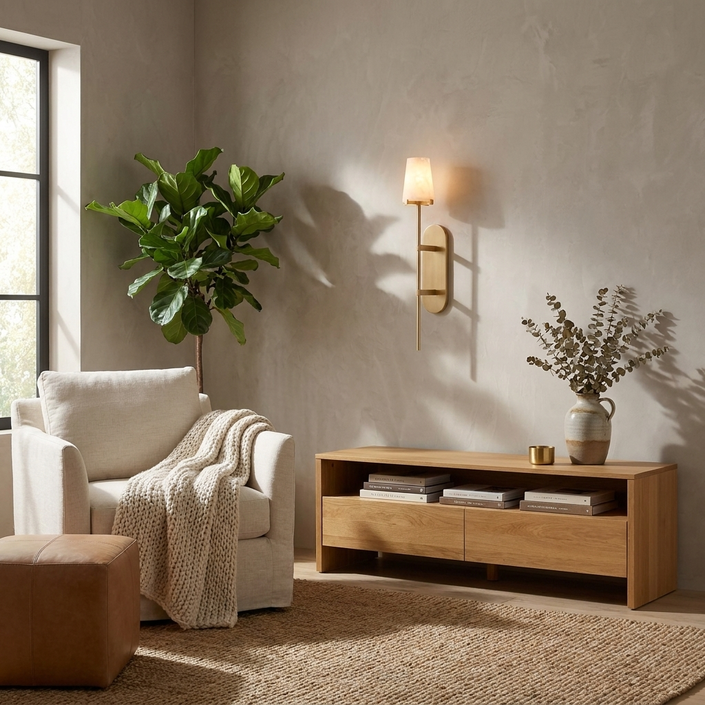 Baton Alabaster Wall Sconce — product view 5