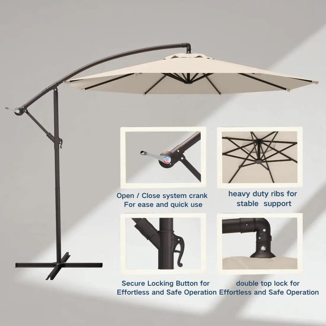 Offset Hanging Umbrella — product view 3