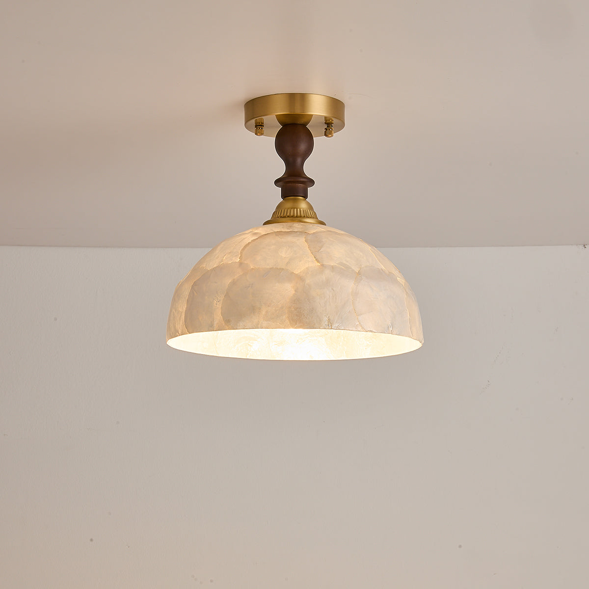 Belvedere Capiz Flush Mount Ceiling Light — product view 2
