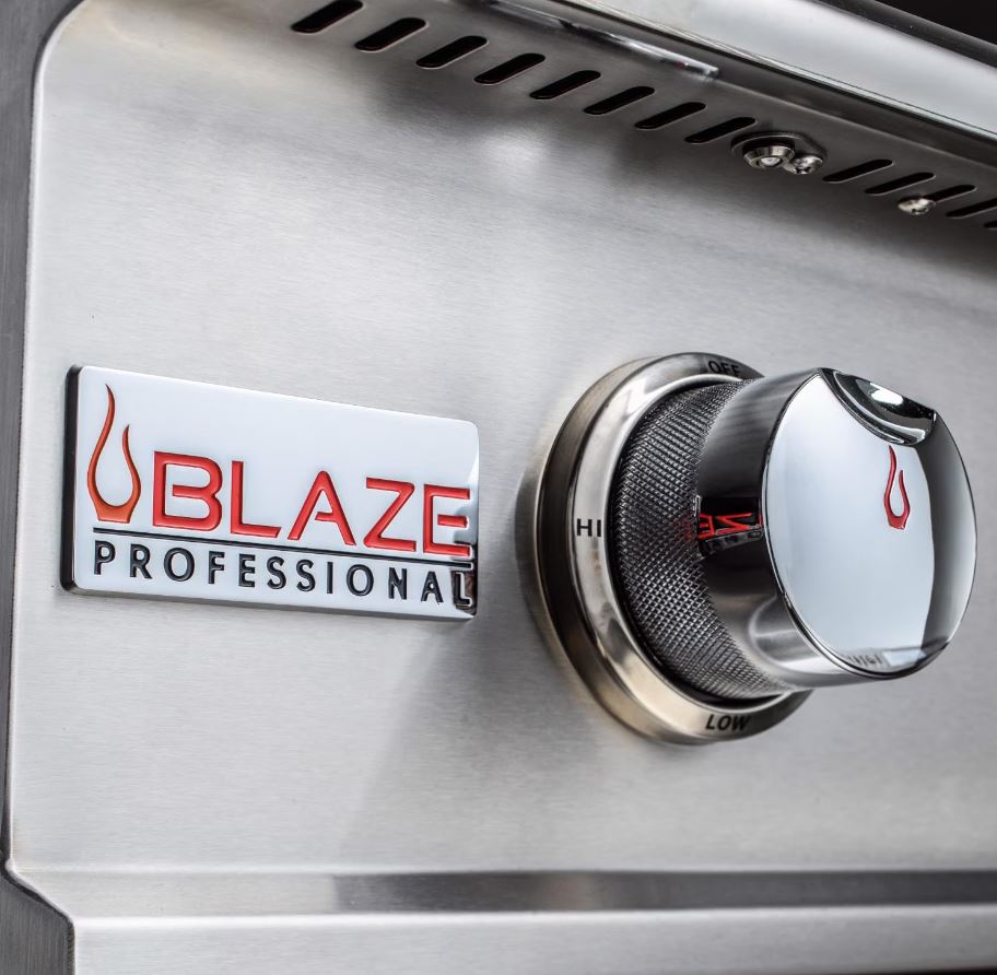 Blaze Professional LUX - 34-Inch 3-Burner Built-In Natural Gas/Propane Grill W/ Rear Infrared Burner - BLZ-3PRO