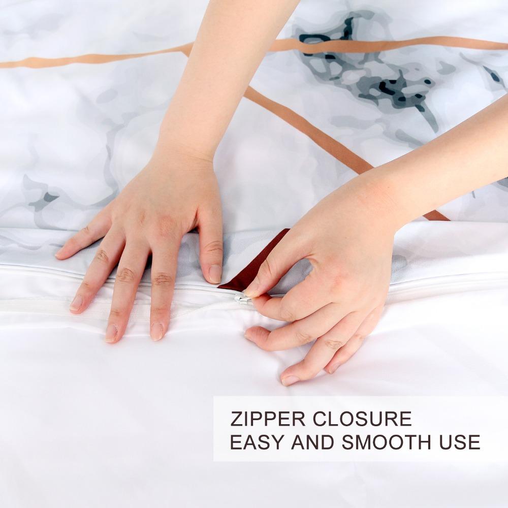 Marble Arrow Duvet Cover Set, Soft Microfibre — product view 7