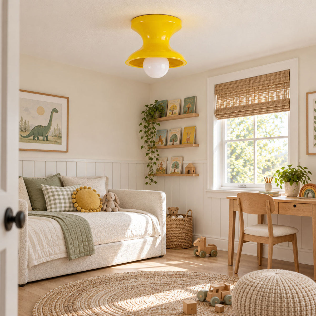 Bobbin Resin Flush Mount Light — product view 5