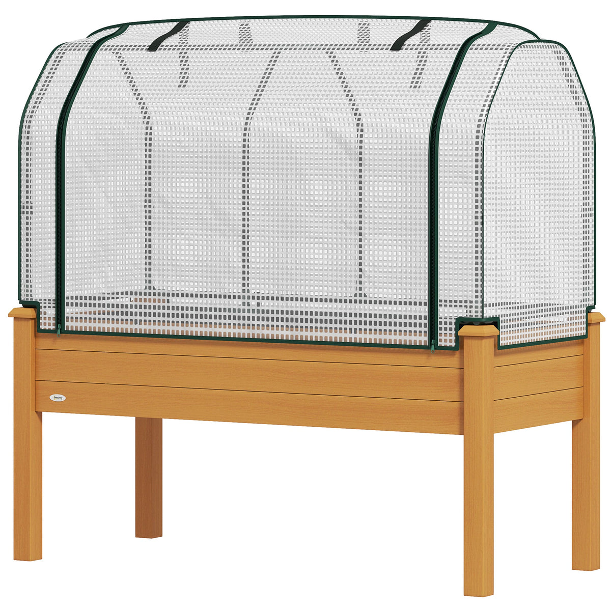 48" x 22" x 46" Raised Garden Bed with PE Cover, Sand — product view 2