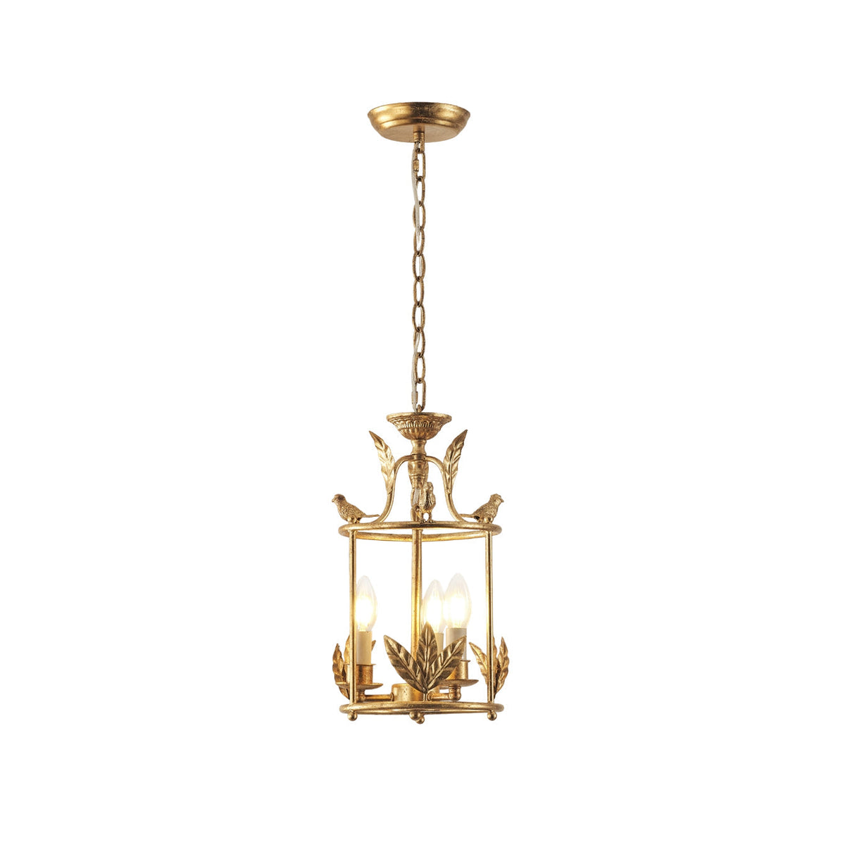 Brighton Lantern Pendant Lamp Geometric Metal Frame Glass LED Warm White Kitchen Dining — Brass Black — product view 3