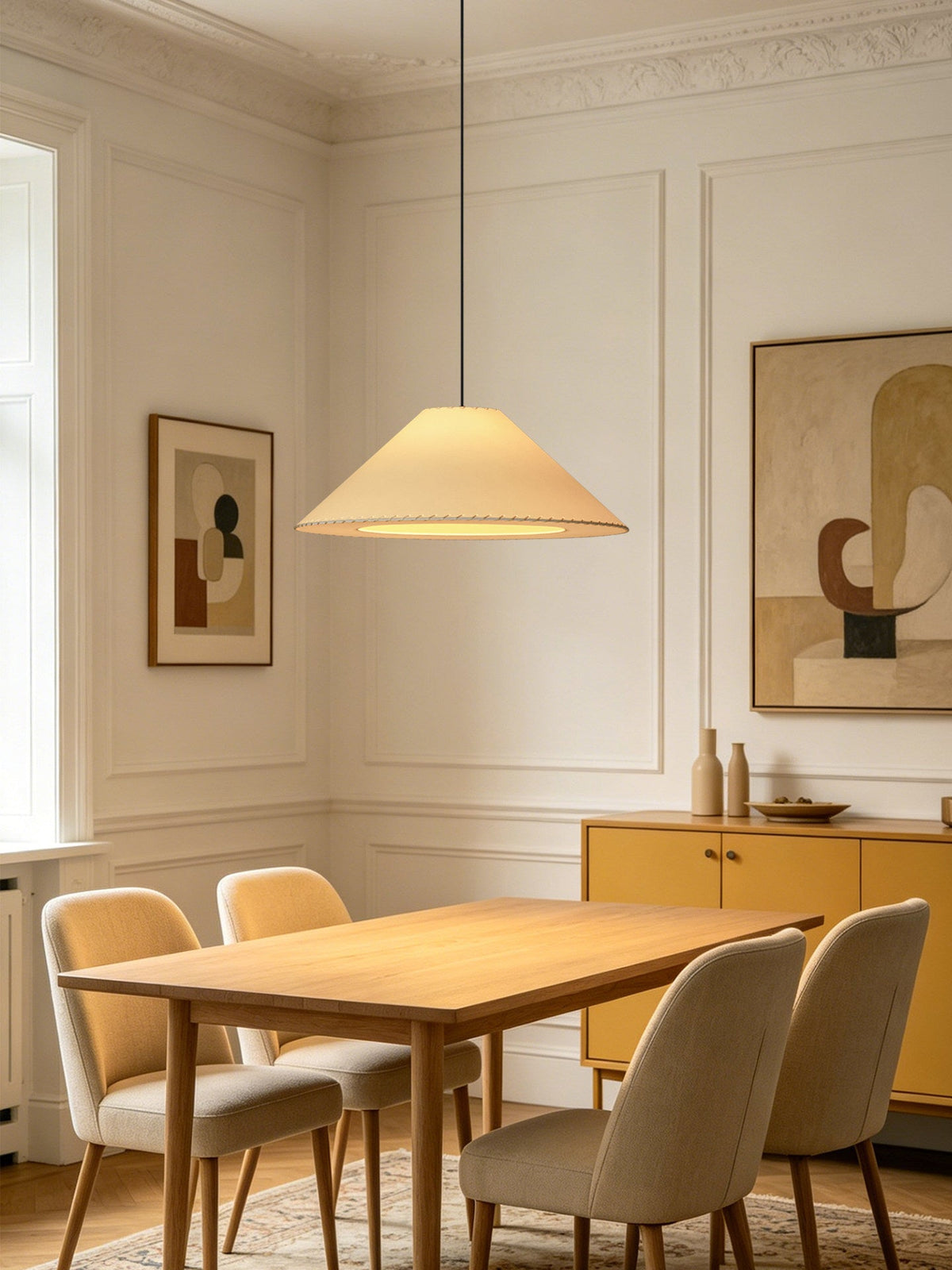Brim Fabric Cone Pendant Lamp — product view 6