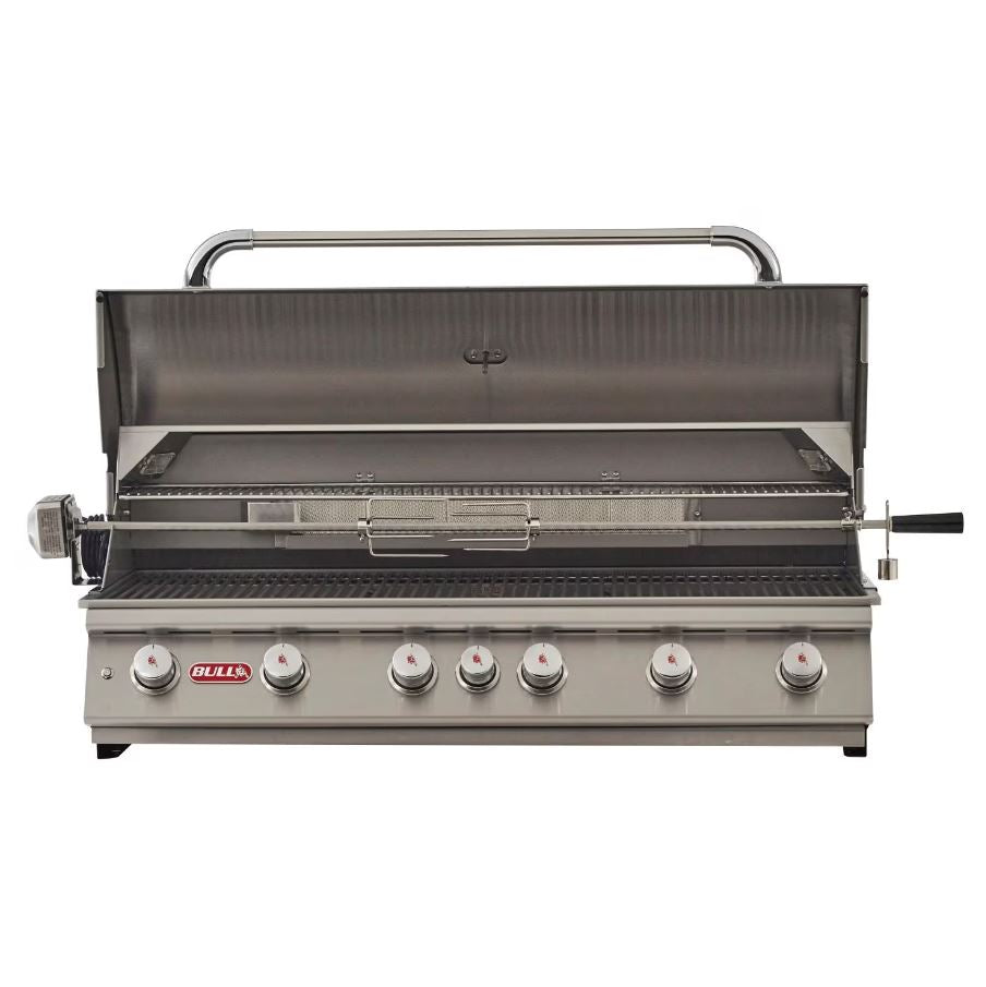 Bull Diablo 46-Inch 6-Burner Built-In Natural Gas/Propane Gas Grill With Rotisserie - 62648 or 62649