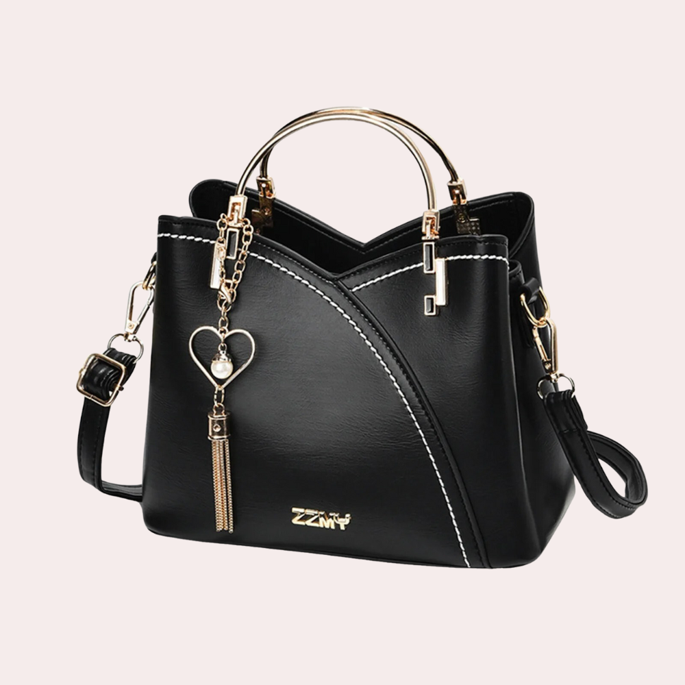 LoungeYard | Vero – Elegant Leather Handbag with Multiple Compartments | Stylish Shoulder & Crossbody Bag — product view 6