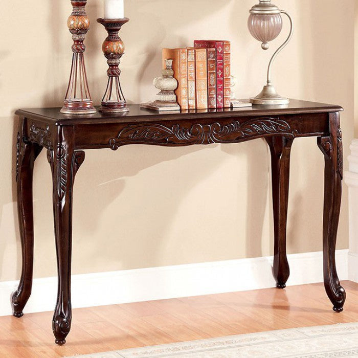 Cheshire Dark Cherry Finish Wood Sofa Console Entry Table – CM4914CH-S — product view 1