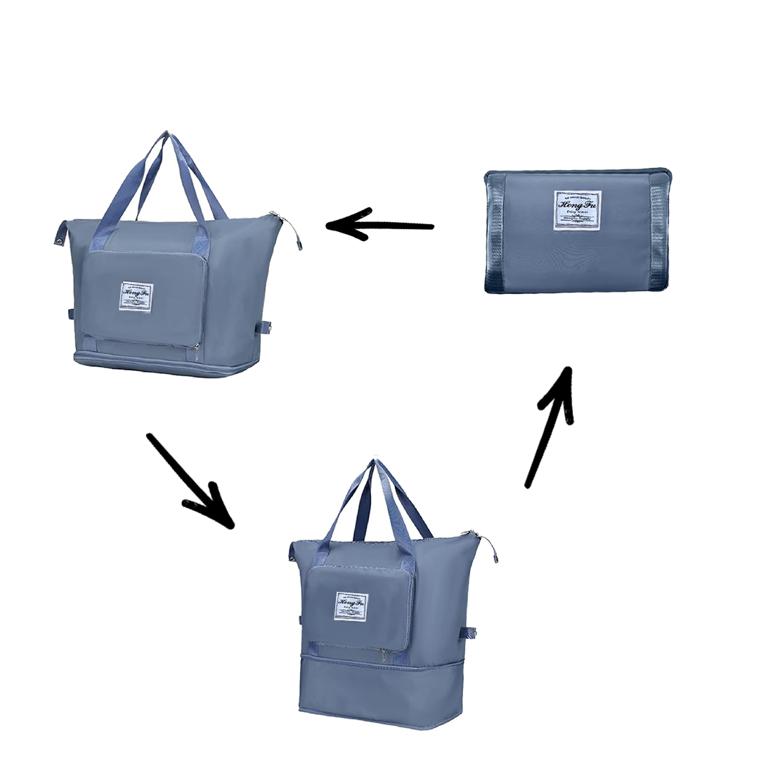 LoungeYard | LuxeVoyage Elite Travel Tote | Stylish foldable luggage for effortless travel — product view 5