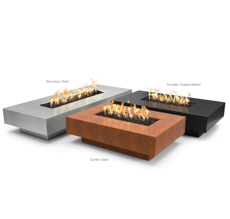 The Outdoor Plus - Cabo Fire Pit - Linear - Corten Steel