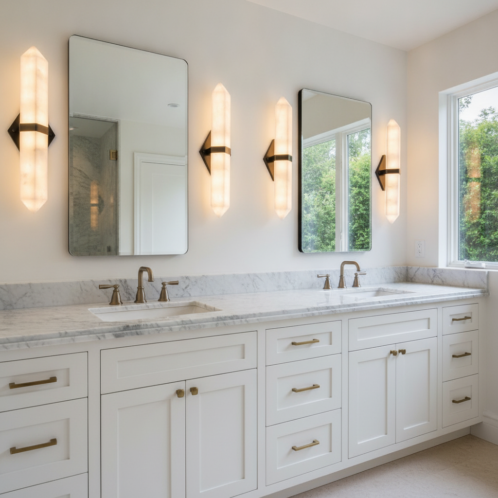Caelum Alabaster Wall Sconce — product view 3
