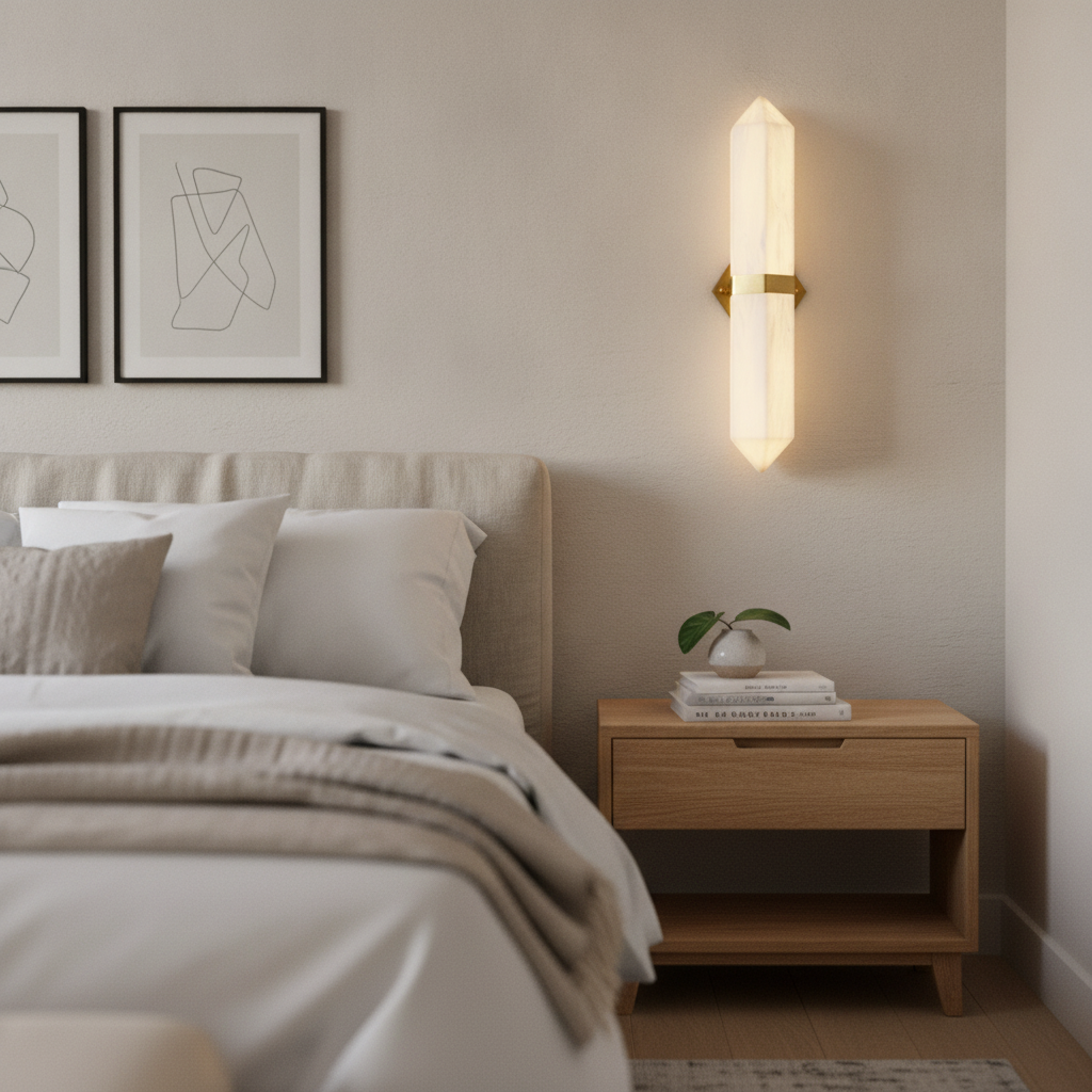 Caelum Alabaster Wall Sconce — product view 6
