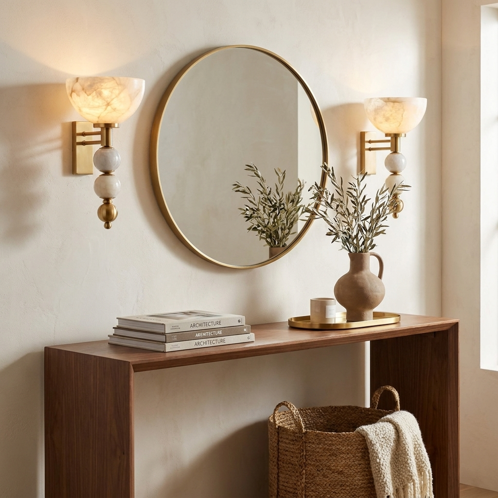 Cairn Alabaster Wall Sconce — product view 2