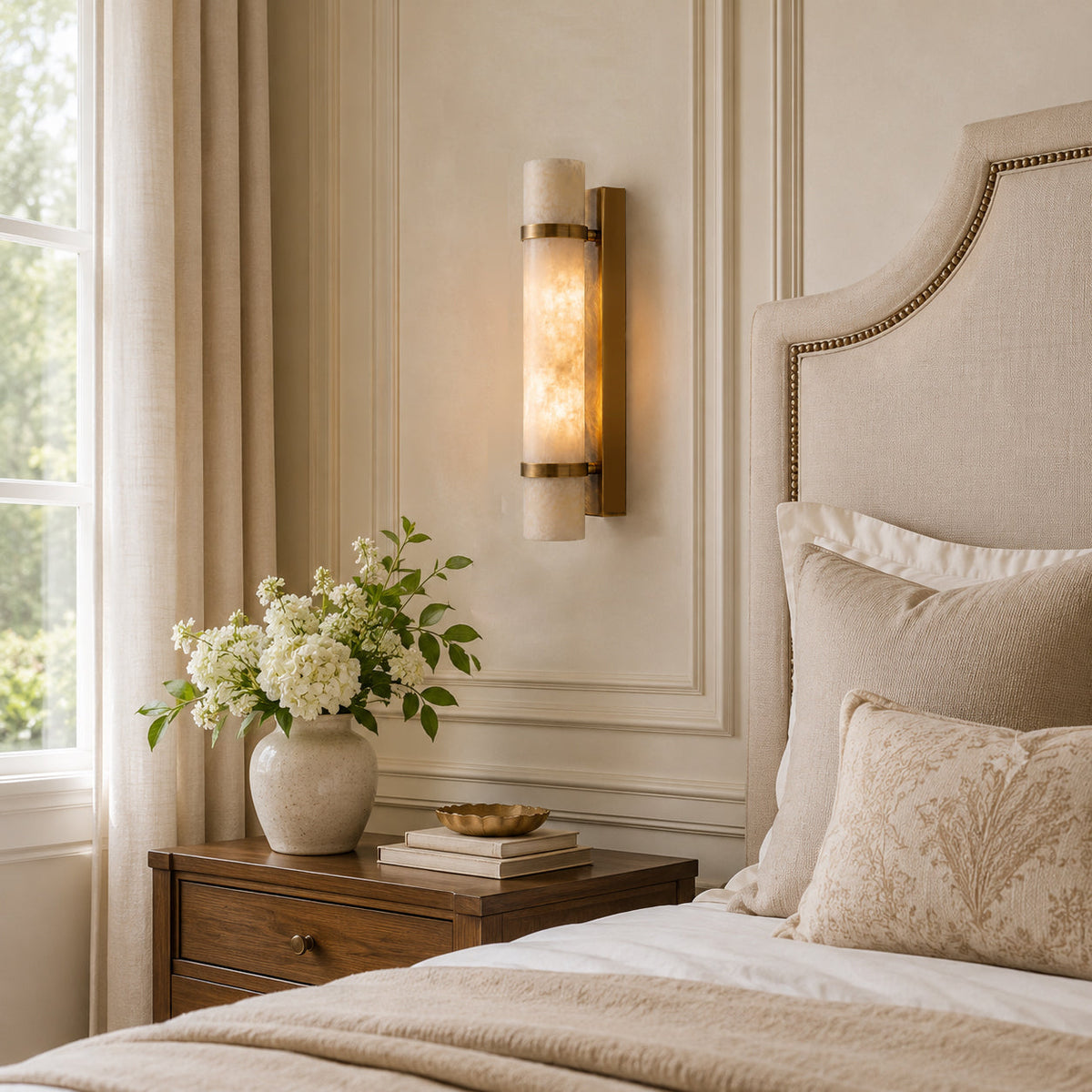 Callan Alabaster Wall Sconce — product view 2