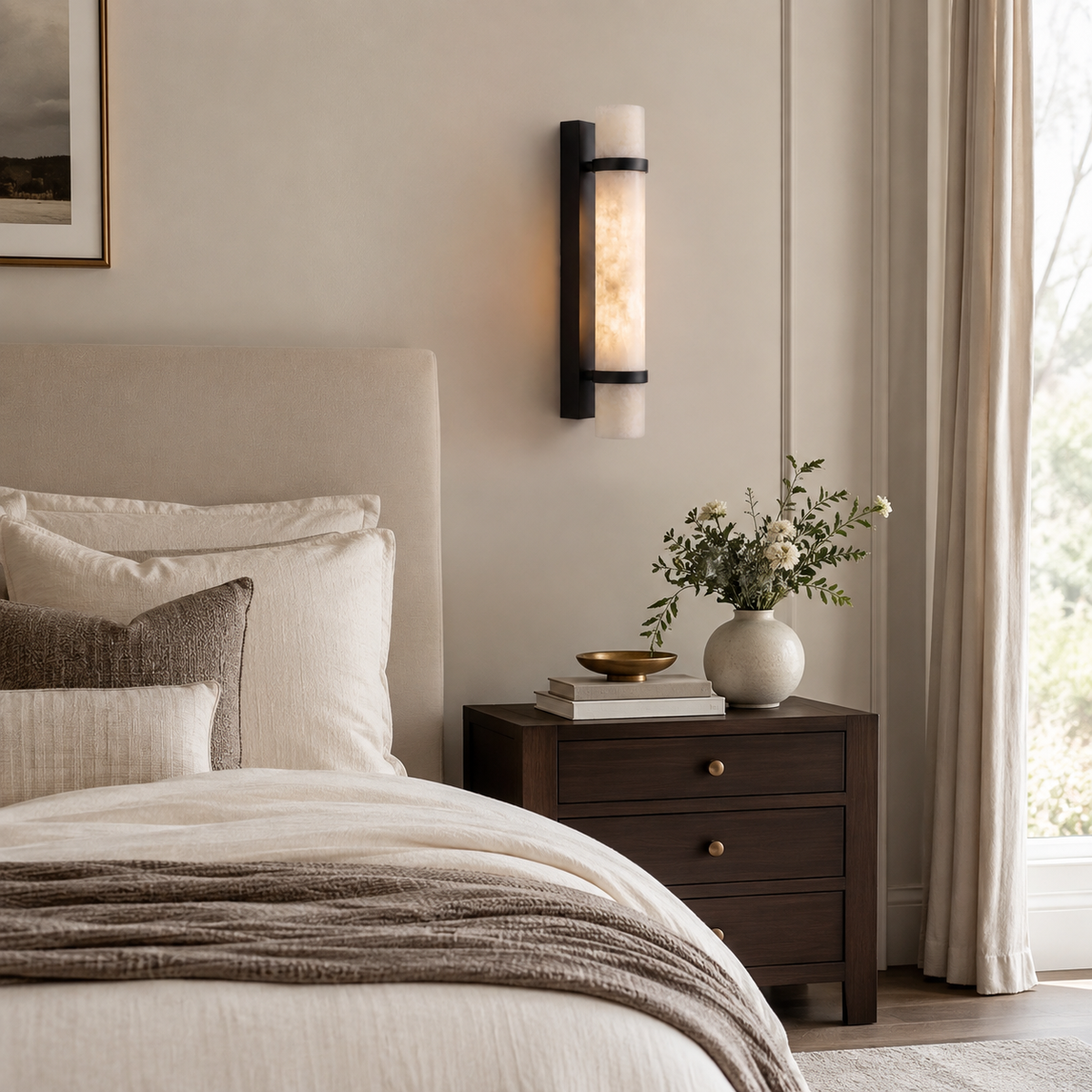 Callan Alabaster Wall Sconce — product view 3