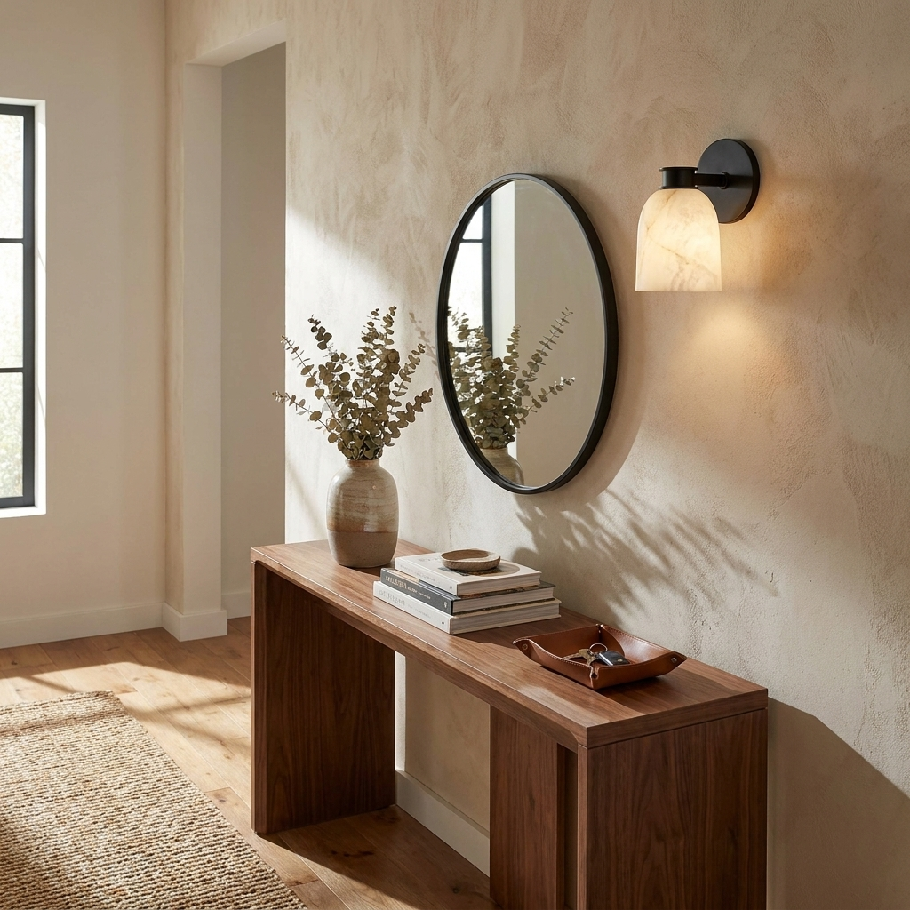 Calyx Alabaster Wall Sconce — product view 3