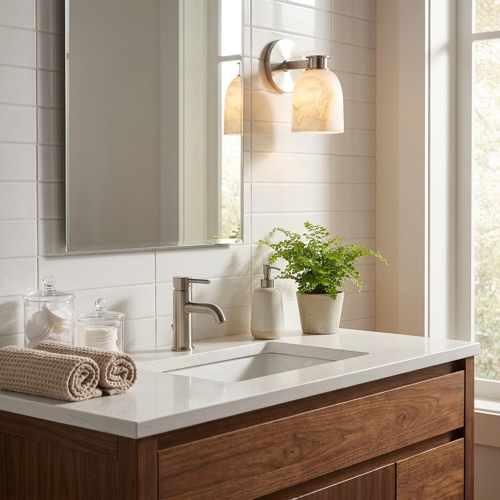 Calyx Alabaster Wall Sconce — product view 2