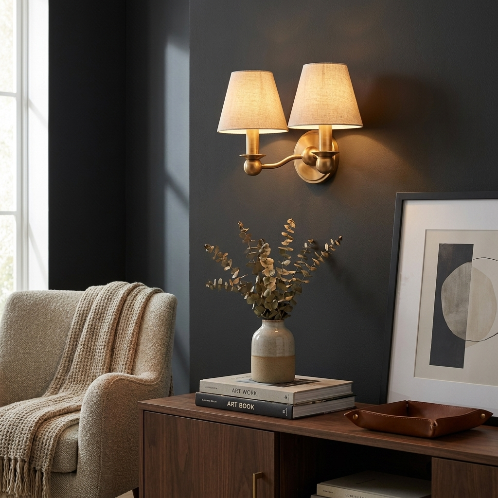 Camden Fabric Wall Sconce — product view 2