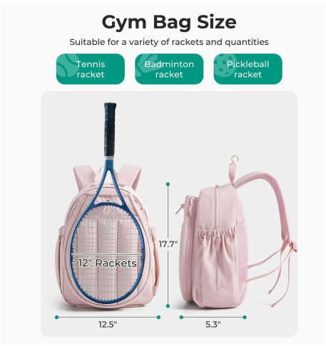 Sport Tennis Racket Backpack LoungeYard — product view 6
