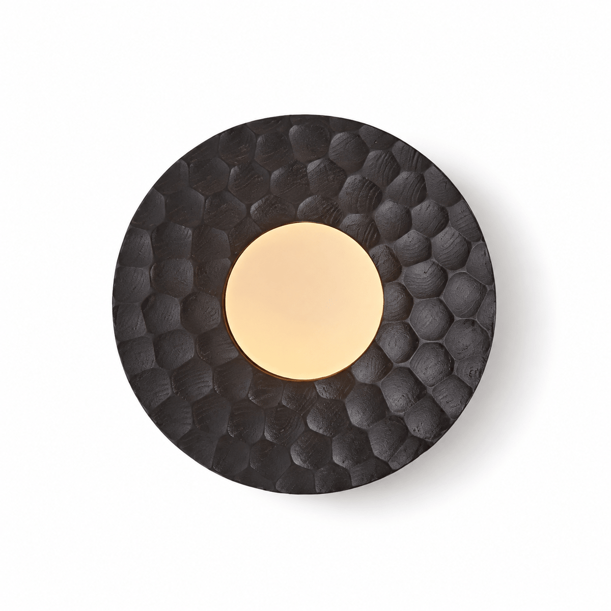 Carved Ash Wood Sconce — product view 7