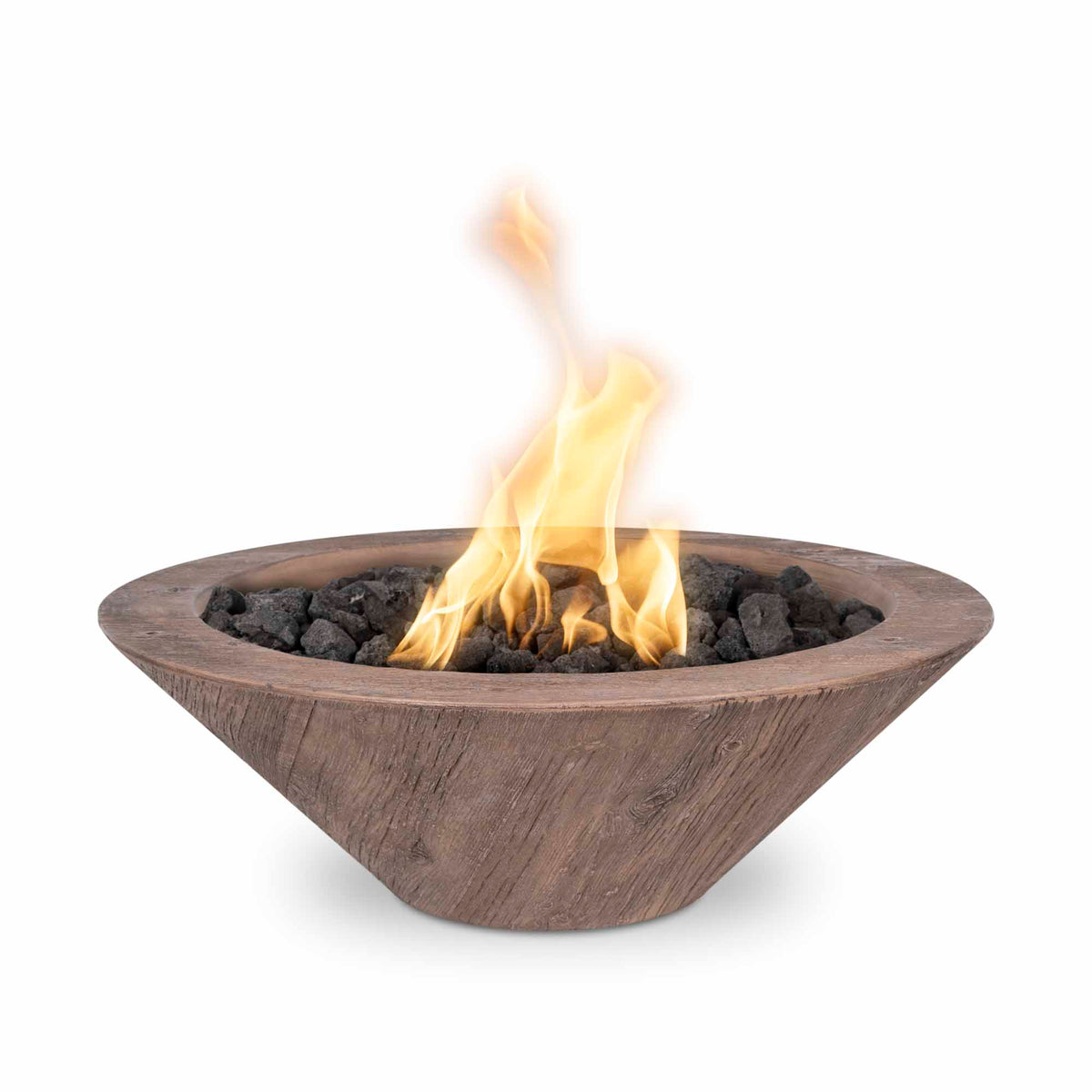 The Outdoor Plus - Cazo Fire Bowl - Woodgrain Concrete