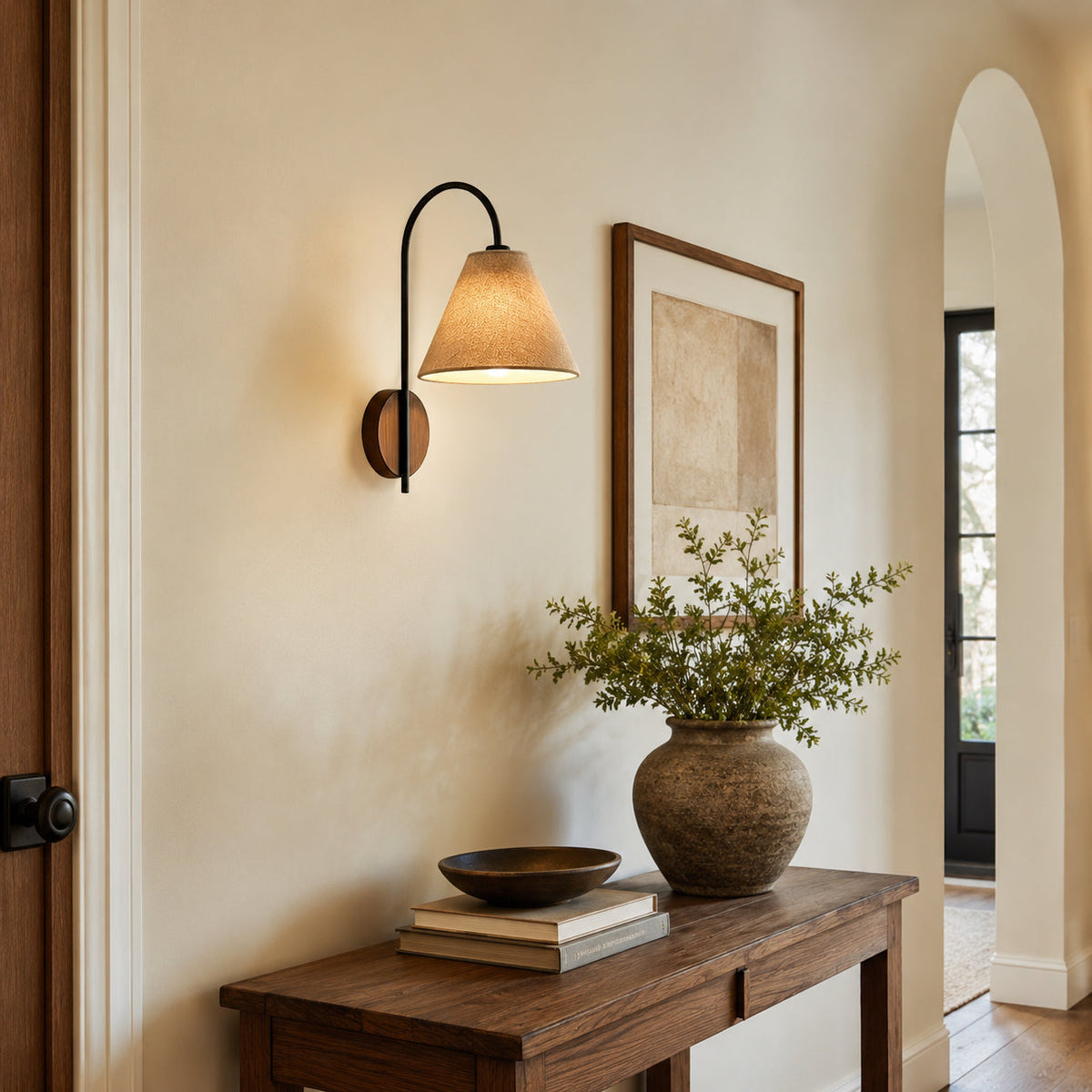 Cecily Walnut Wall Sconce — product view 5