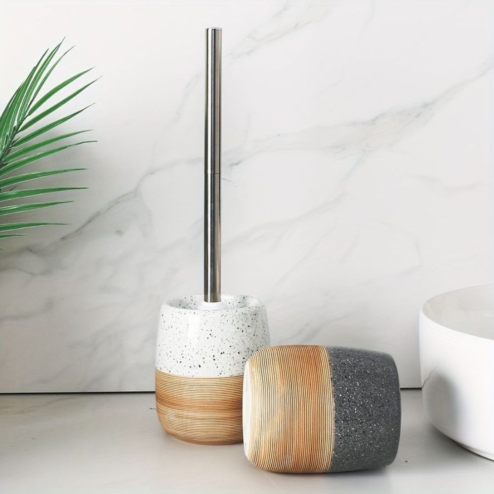 LoungeYard | Elegant Bathroom Toilet Brush & Holder Set — product view 3