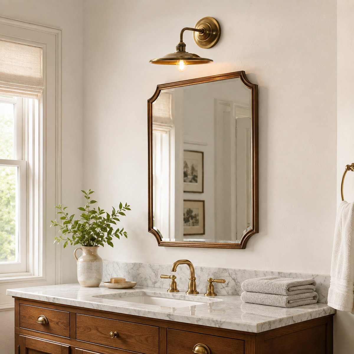 Hawthorne Brass Wall Sconce — product view 7