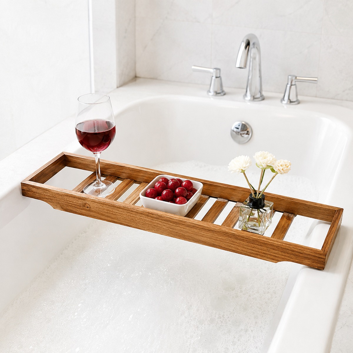 Linear shower drain grate cover frame with slotted anti-clog design LoungeYard — product view 1