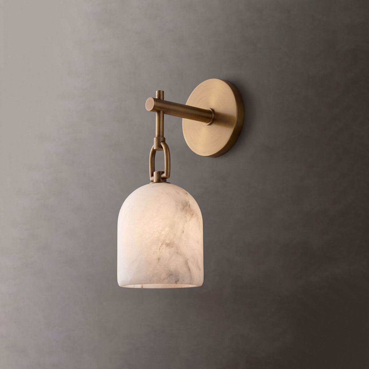 Cloche Alabaster Wall Sconce — product view 6
