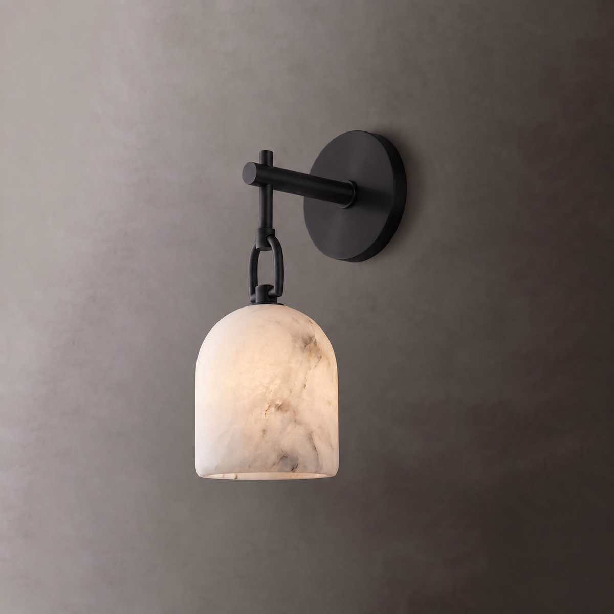 Cloche Alabaster Wall Sconce — product view 4