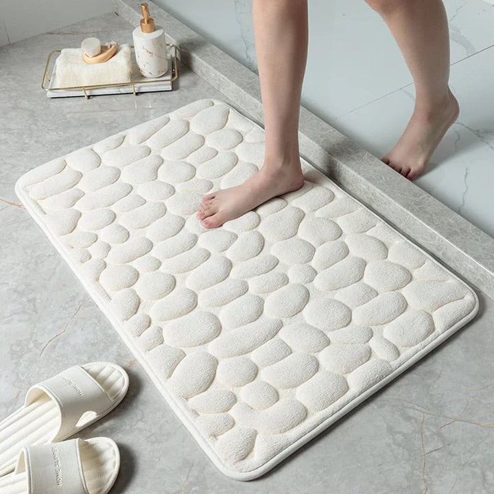 LoungeYard | CobbleMat | Anti-slip PVC Bath Mat with Pebble Stone Design — product view 2