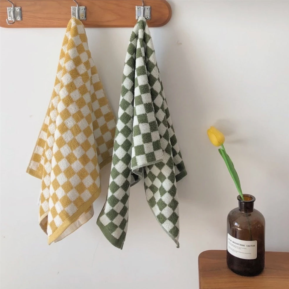 Colourful Checkerboard & Stripe Towels | LoungeYard — product view 4