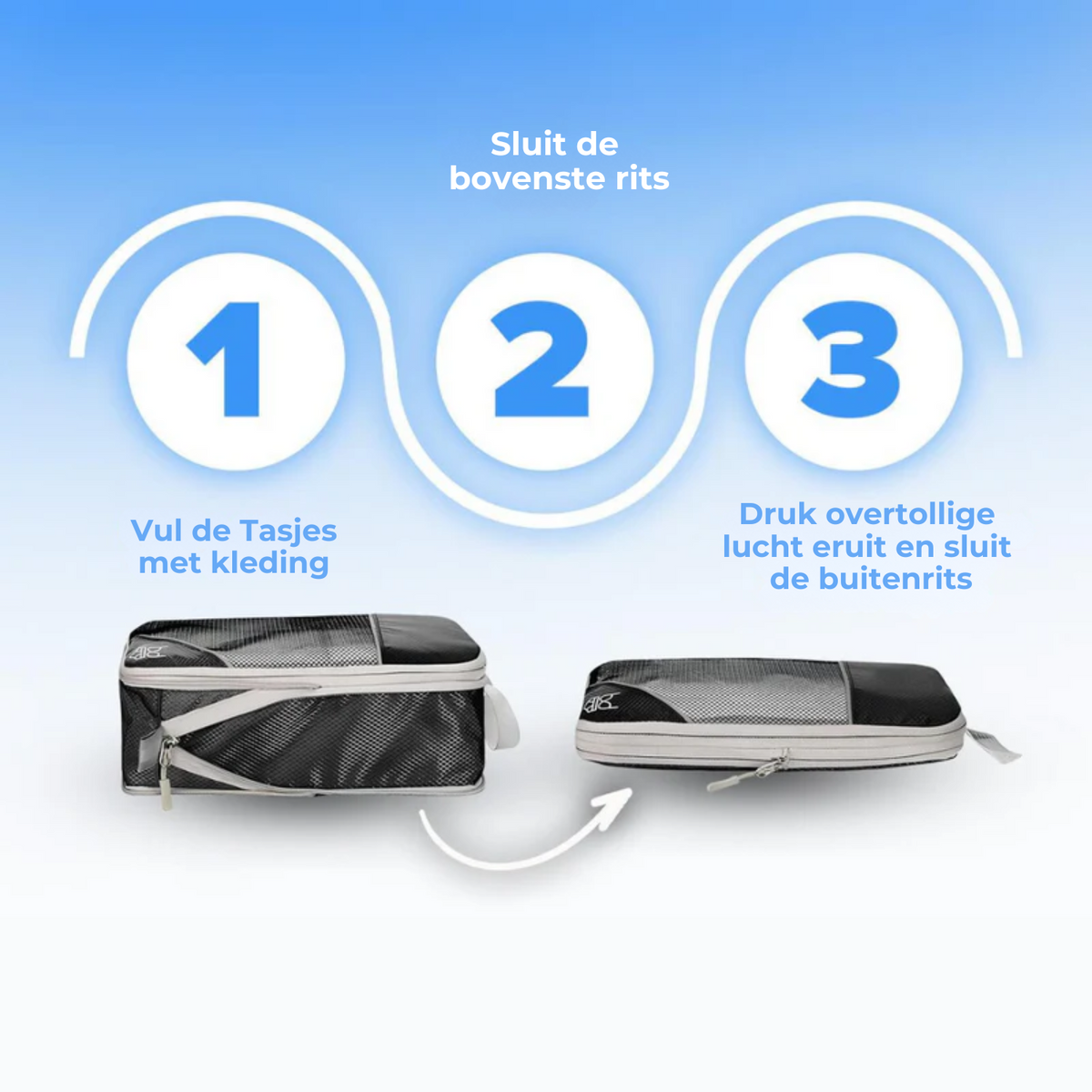 LoungeYard | PackMate Compression Travel Set – Space-Saving Travel Cubes for Organized Packing — product view 4