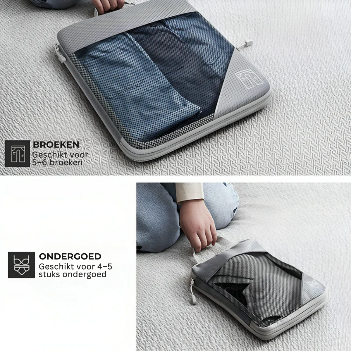LoungeYard | PackMate Compression Travel Set – Space-Saving Travel Cubes for Organized Packing — product view 7