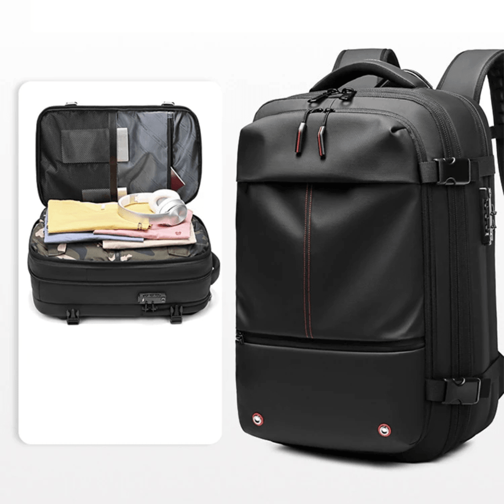 LoungeYard | CompriBag – Space-Saving Vacuum Travel Backpack with Expandable Capacity (25L–60L) — product view 4