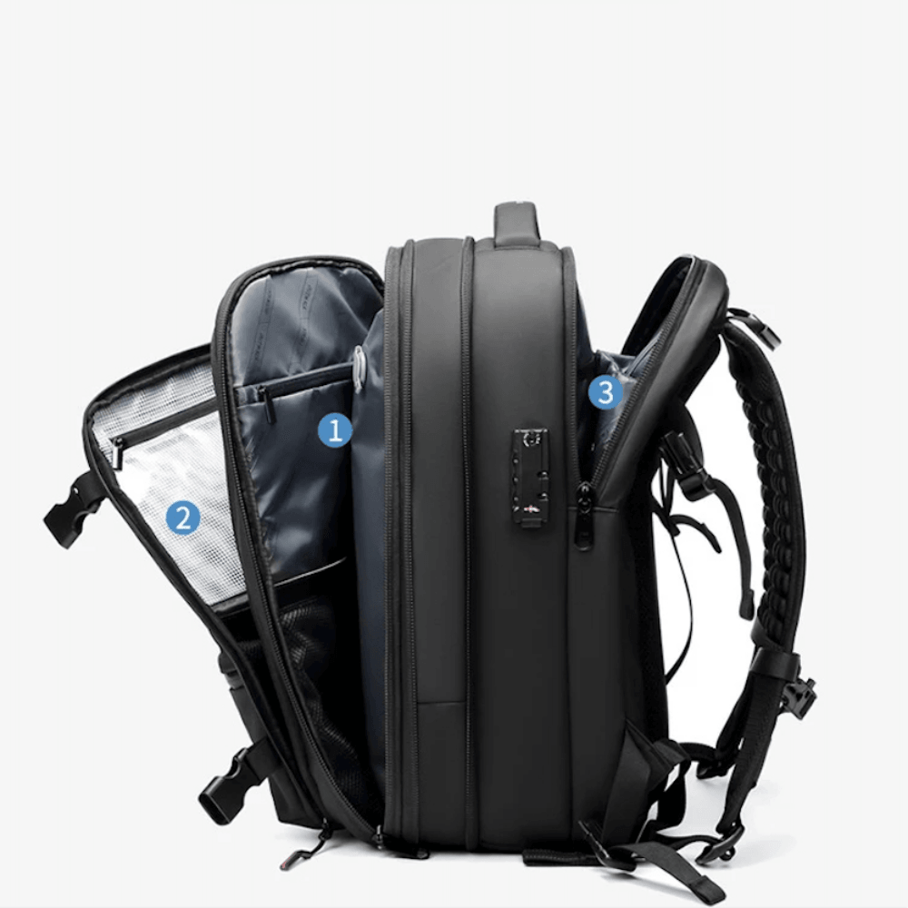 LoungeYard | CompriBag – Space-Saving Vacuum Travel Backpack with Expandable Capacity (25L–60L) — product view 5