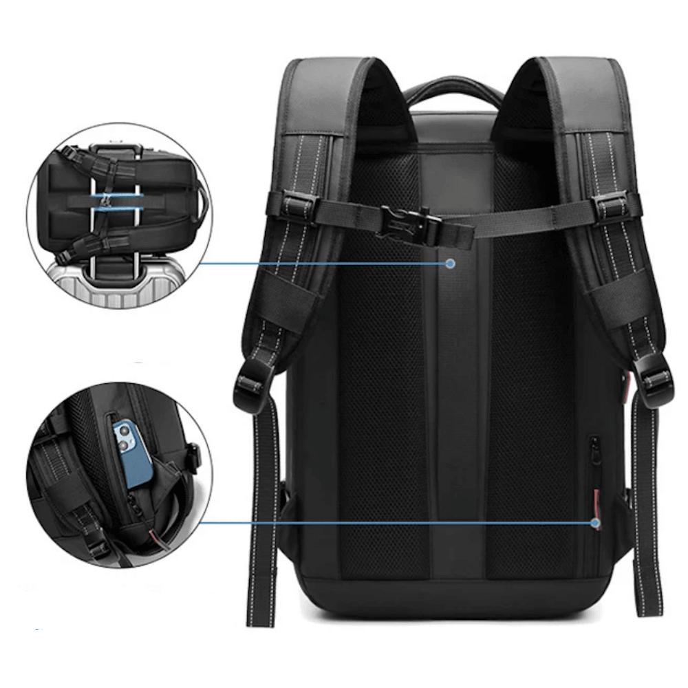 LoungeYard | CompriBag – Space-Saving Vacuum Travel Backpack with Expandable Capacity (25L–60L) — product view 6