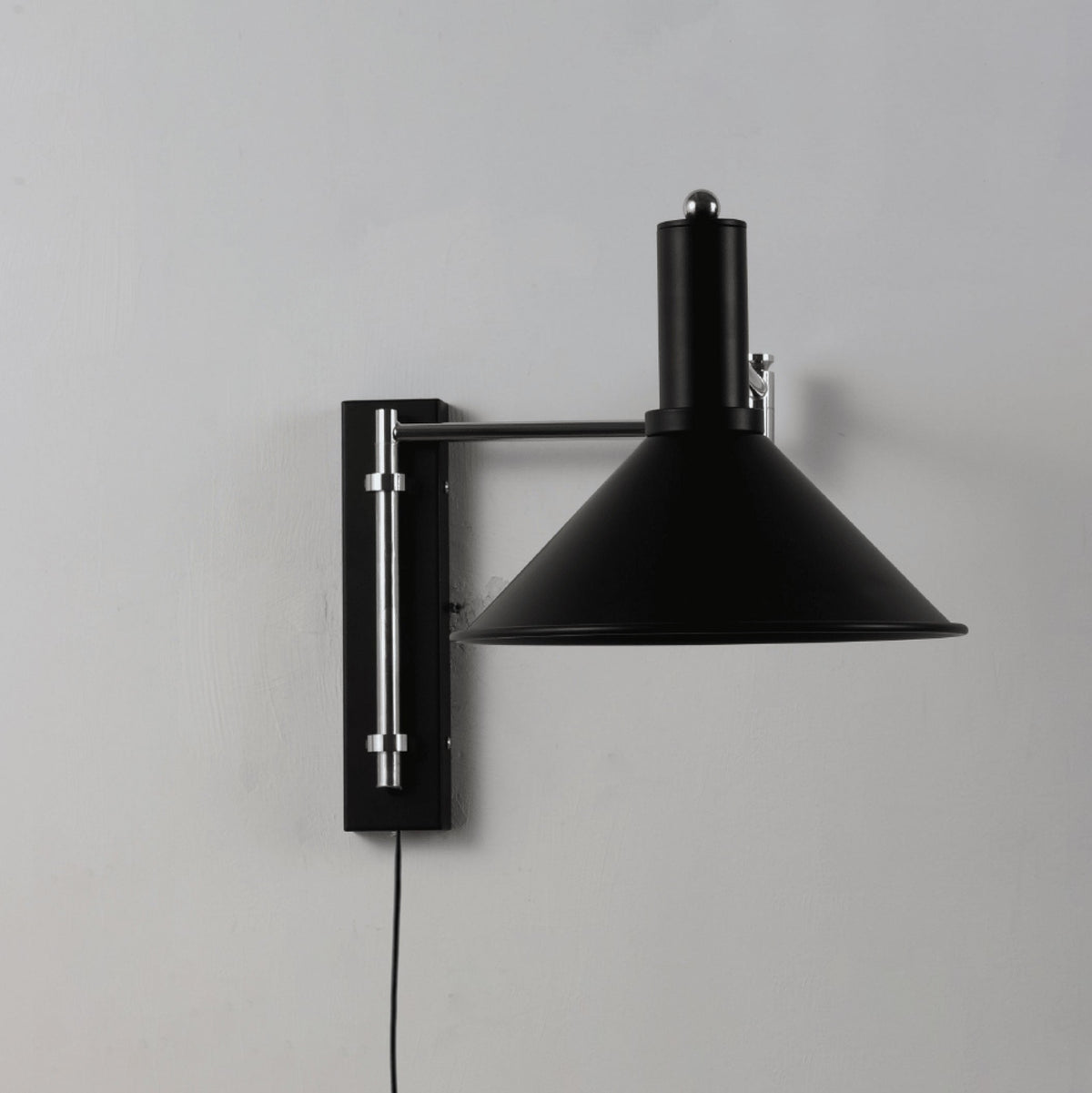 Cone Swing Arm Plug-in Wall Sconce — product view 4