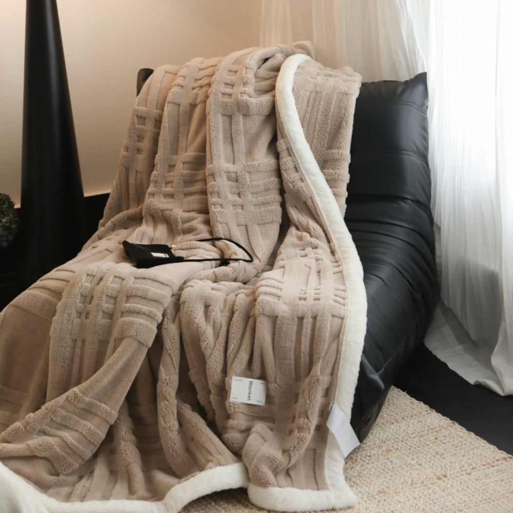 LoungeYard | Cosmo Fluffy Winter Three-Dimensional Warm Blanket — product view 4