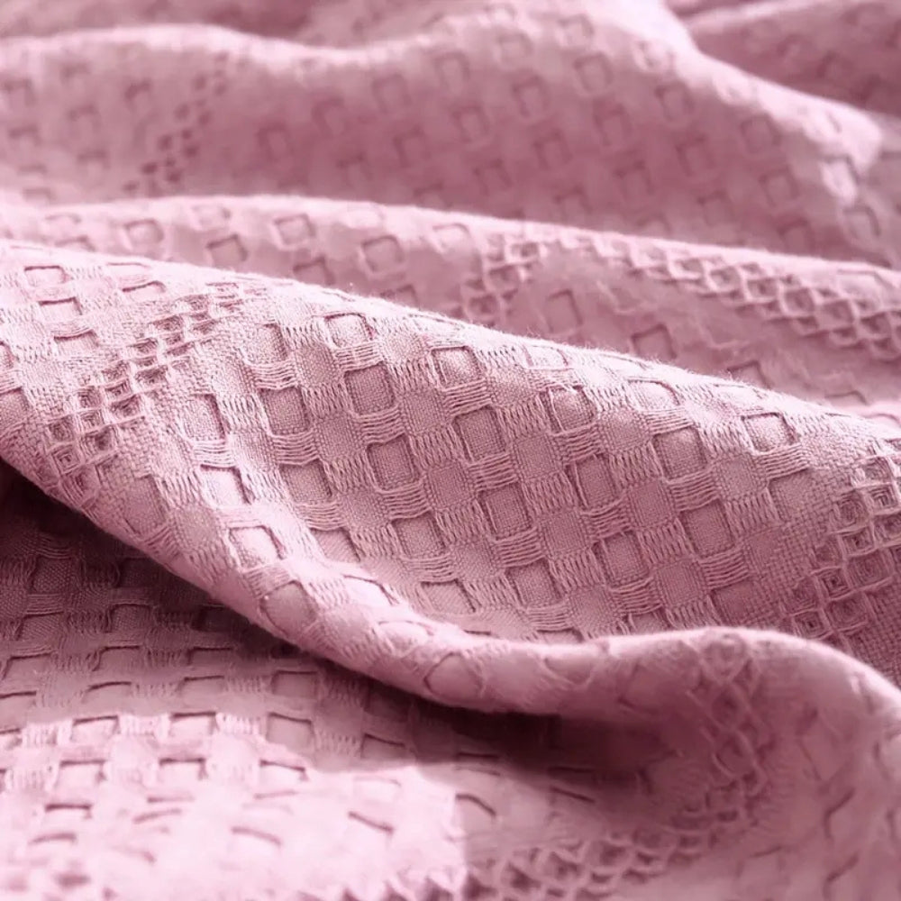 LoungeYard | Cotton Nest Waffle Summer Blanket — product view 5