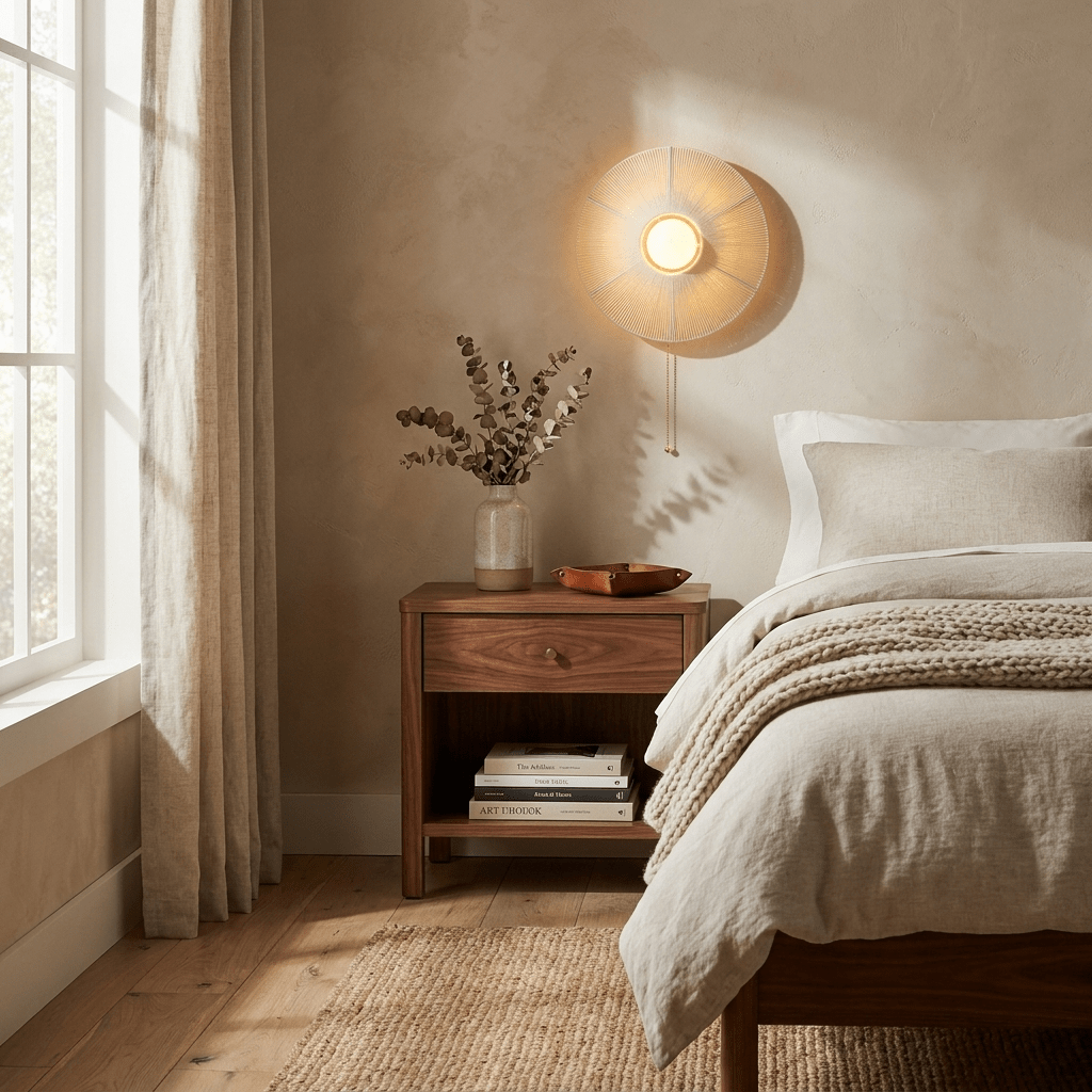 Cotton Thread Wall Lamp — product view 3