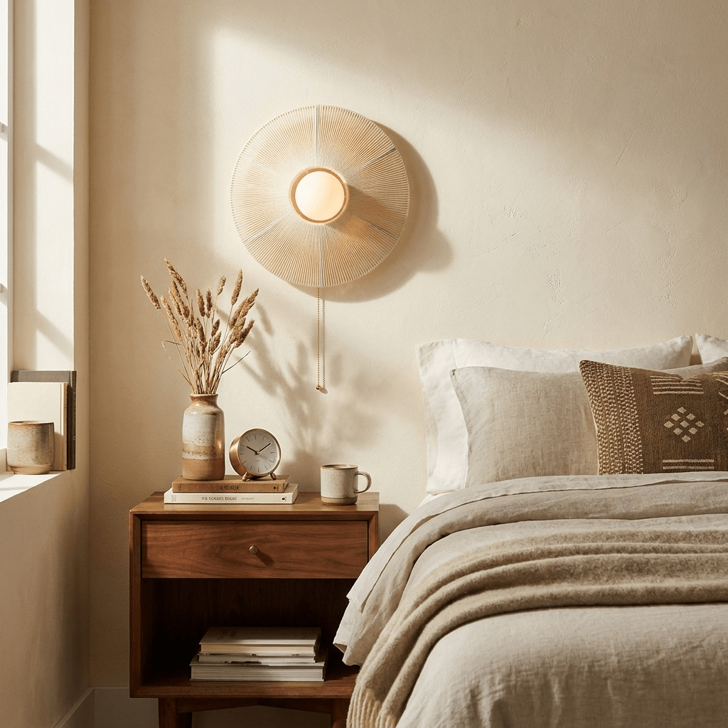 Cotton Thread Wall Lamp — product view 2