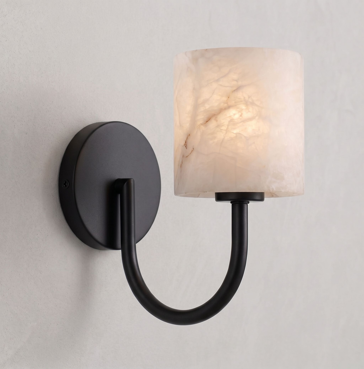 Crook Alabaster Wall Sconce — product view 3