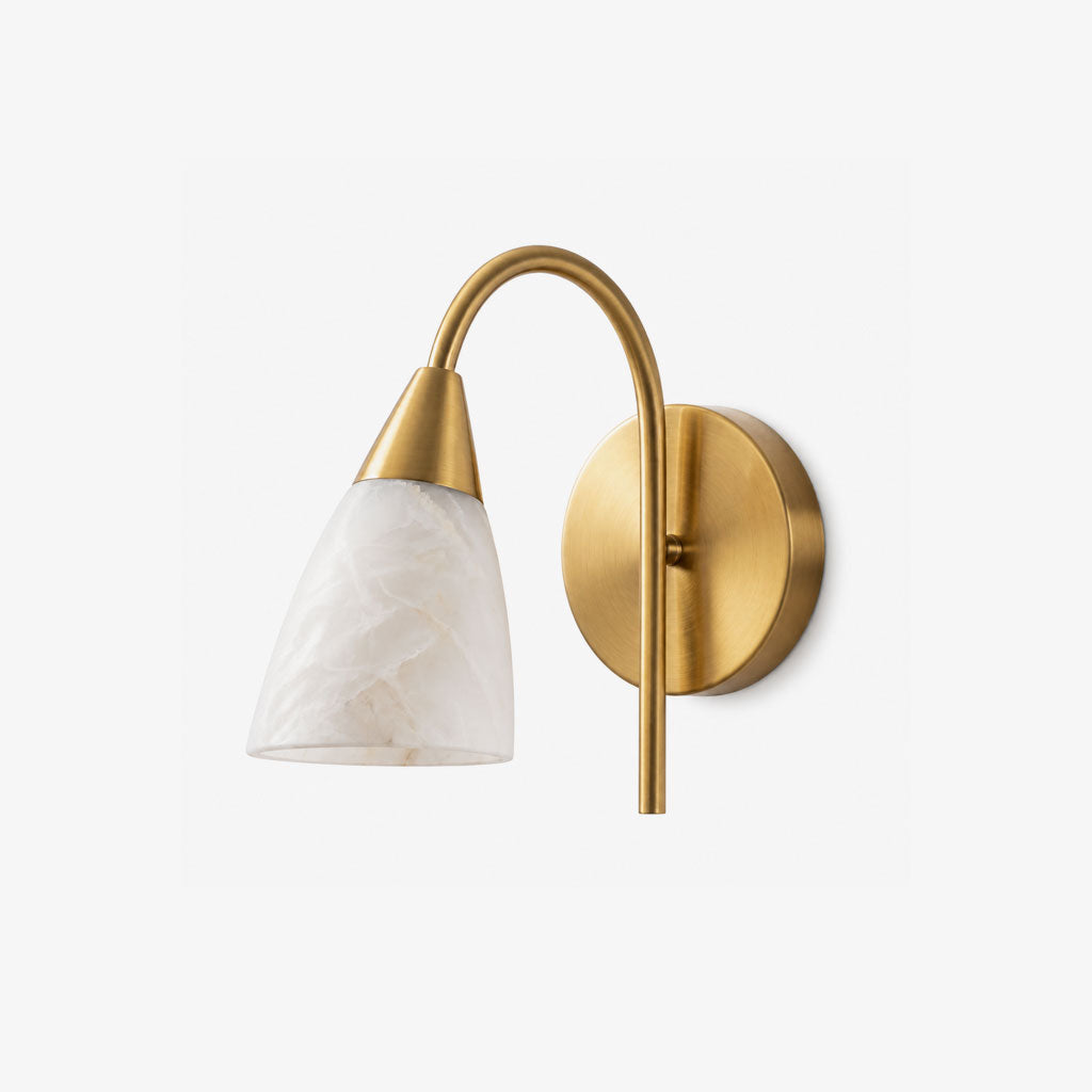Arch Alabaster Wall Sconce — product view 1