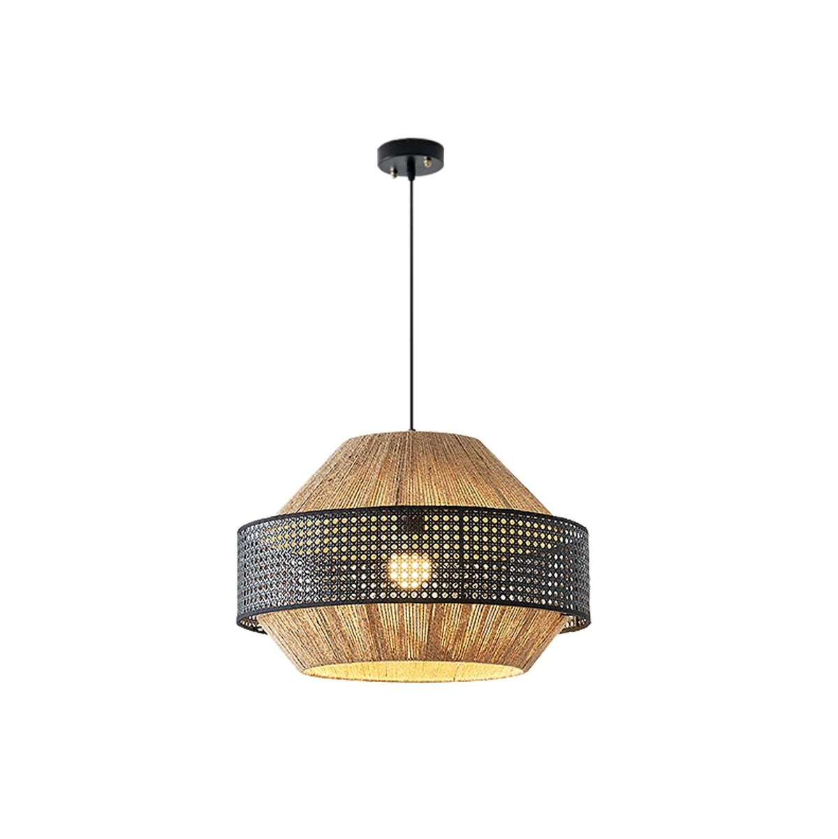 Cupola Woven Rattan Pendant Lamp — product view 6