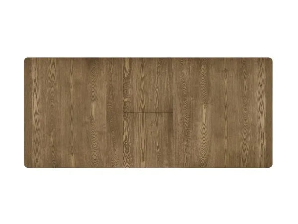 Best Quality Manard Ash Brown Finish Wood Traditional Dining Table Set with Butterfly Leaf – D921D7-7PC — product view 2